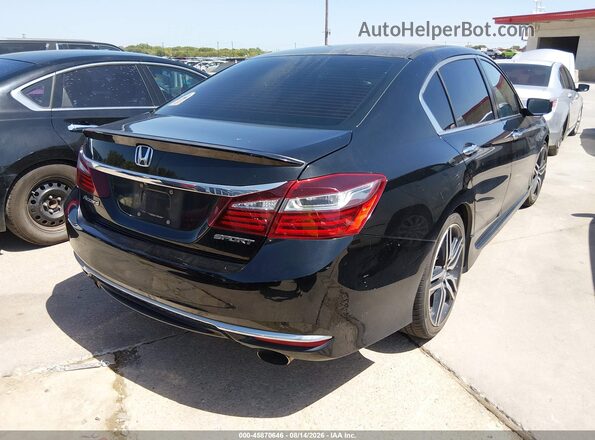1HGCR2F59HA047133 2017 HONDA ACCORD Black Rear right