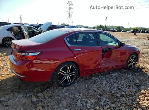 1HGCR2F59HA064367 2017 HONDA ACCORD Красный Задняя правая четверть