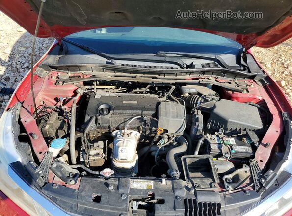 1HGCR2F59HA064367 2017 HONDA ACCORD Красный Вид задней части салона