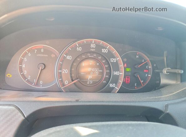 1HGCR2F59HA064367 2017 HONDA ACCORD Красный Вид щитка приборов