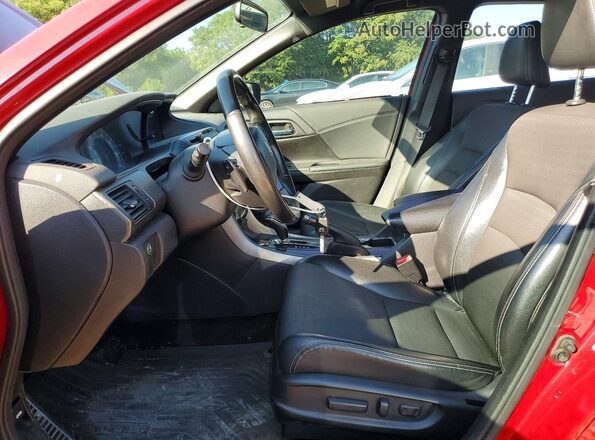 1HGCR2F59HA064367 2017 HONDA ACCORD Красный Вид салона спереди