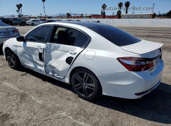 1HGCR2F59HA081900 2017 HONDA ACCORD Белый Задняя левая четверть