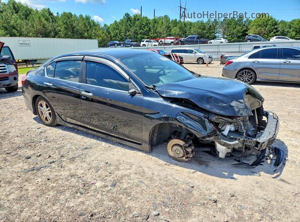 1HGCR2F59HA100784 2017 HONDA ACCORD Black Przód prawy