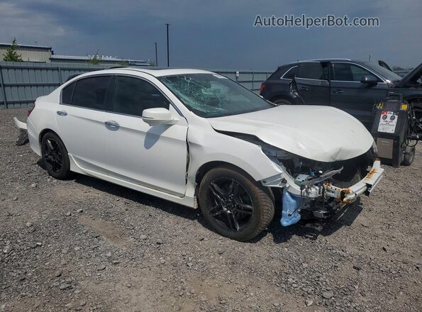 1HGCR2F59HA809795 2017 HONDA ACCORD Белый Передняя правая четверть