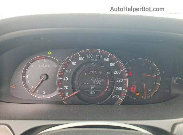 1HGCR2F59HA809795 2017 HONDA ACCORD Белый Вид щитка приборов