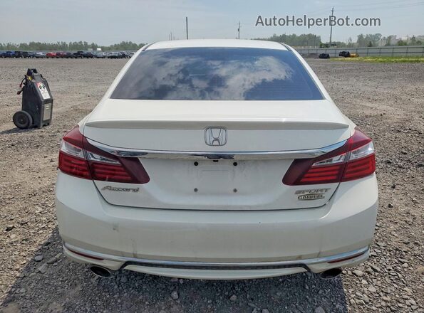 1HGCR2F59HA809795 2017 HONDA ACCORD Белый Вид сзади