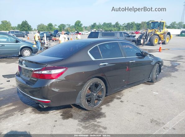 1HGCR2F5XGA177937 2016 HONDA ACCORD Brown Հետևի աջ