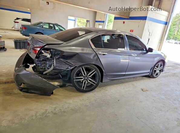 1HGCR2F5XHA104066 2017 HONDA ACCORD Серый Задняя правая четверть