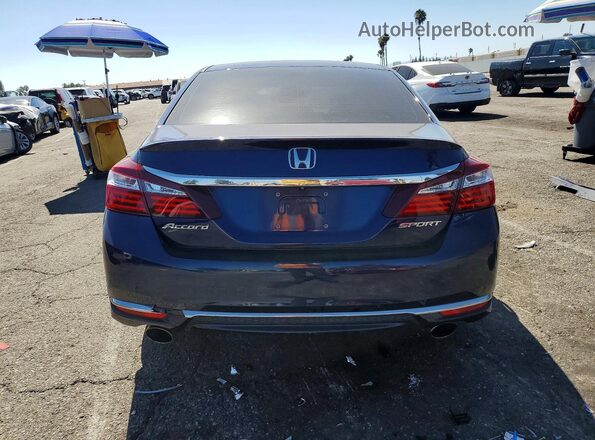 1HGCR2F5XHA128335 2017 HONDA ACCORD Blue Հետևի տեսք