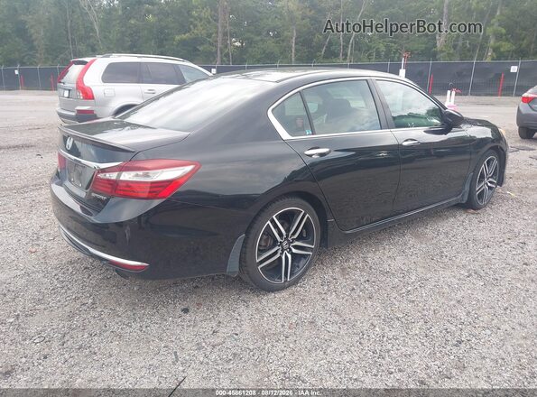 1HGCR2F5XHA259572 2017 HONDA ACCORD Black Задня права чверть