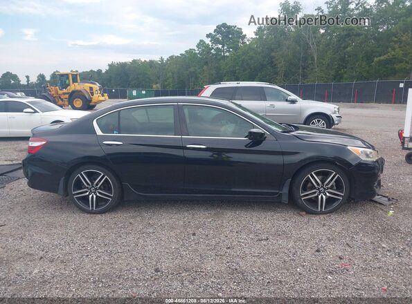 1HGCR2F5XHA259572 2017 HONDA ACCORD Black Вид задньої частини салону