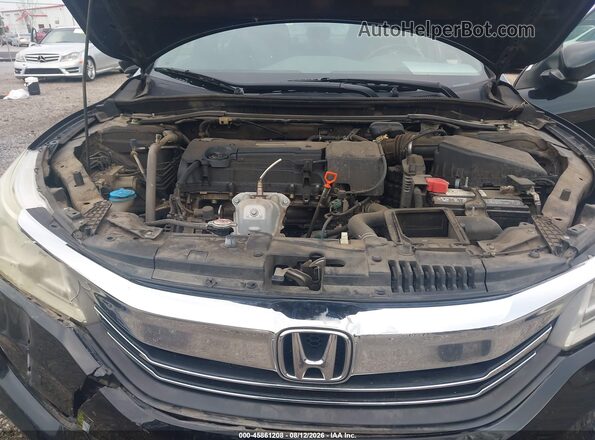 1HGCR2F5XHA259572 2017 HONDA ACCORD Black Вид ззаду