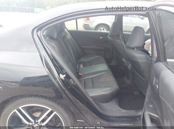 1HGCR2F5XHA259572 2017 HONDA ACCORD Black Вид наклейки з VIN-кодом