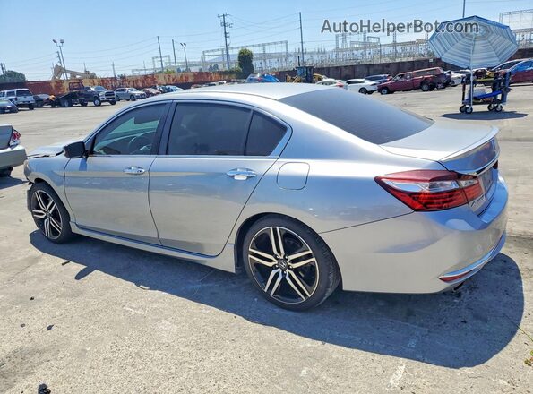1HGCR2F5XHA281734 2017 HONDA ACCORD Silver Trasero izquierdo