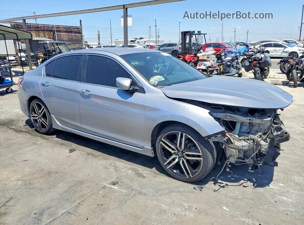 1HGCR2F5XHA281734 2017 HONDA ACCORD Silver Delantero derecho