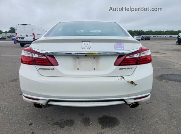 1HGCR2F5XHA285606 2017 HONDA ACCORD Белый Вид сзади