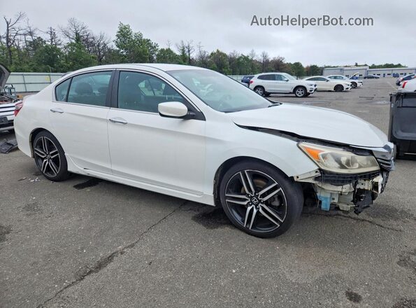 1HGCR2F5XHA285606 2017 HONDA ACCORD Белый Передняя правая четверть
