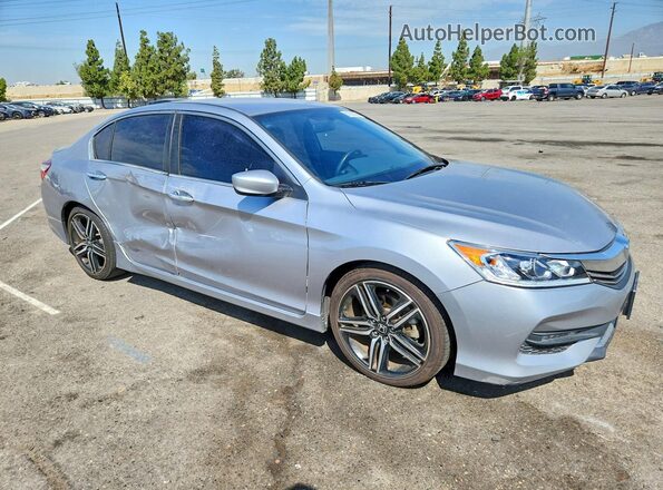 1HGCR2F5XHA293852 2017 HONDA ACCORD Серебряный Передняя правая четверть