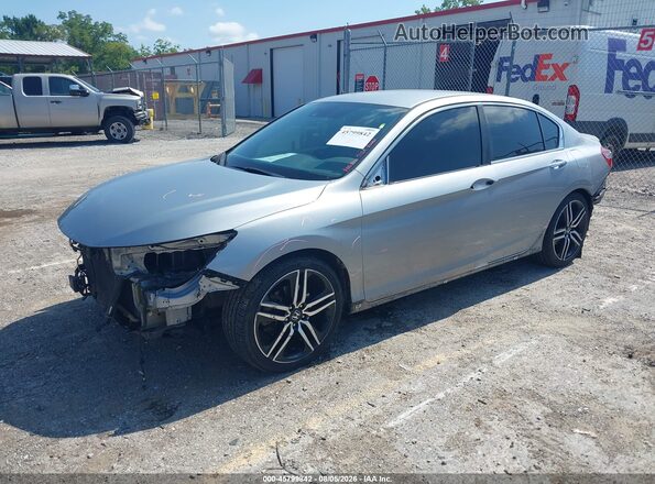 1HGCR2F60GA024699 2016 HONDA ACCORD Silver Vista tres cuartos delantera izquierda