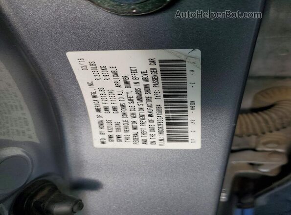 1HGCR2F60GA158984 2016 HONDA ACCORD Серебряный Вид подкапотного пространства