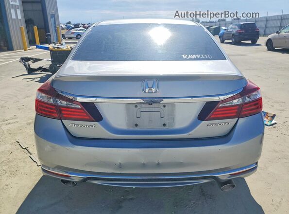 1HGCR2F60GA158984 2016 HONDA ACCORD Серебряный Вид сзади