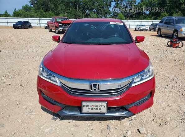 1HGCR2F61HA065425 2017 HONDA ACCORD Красный Вид спереди