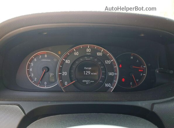 1HGCR2F61HA065425 2017 HONDA ACCORD Красный Вид щитка приборов