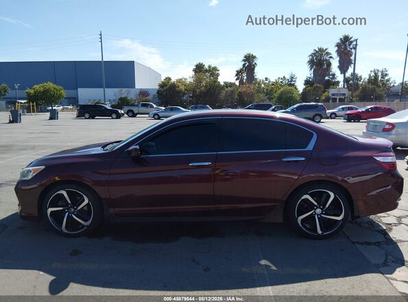 1HGCR2F62HA023037 2017 HONDA ACCORD Burgundy Панорамний вид салону 360°