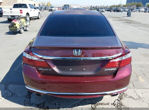 1HGCR2F62HA023037 2017 HONDA ACCORD Burgundy 
