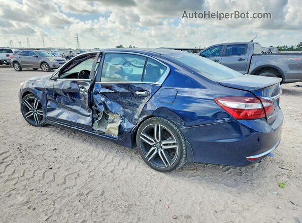1HGCR2F62HA027699 2017 HONDA ACCORD Blue Rear left