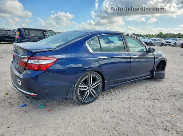 1HGCR2F62HA027699 2017 HONDA ACCORD Blue Rear right