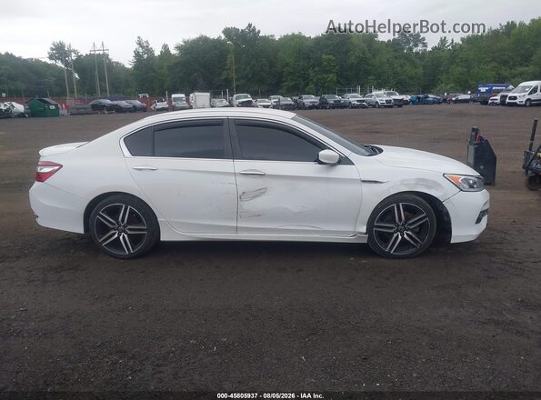 1HGCR2F65GA199157 2016 HONDA ACCORD White უკანა სალონის ხედი