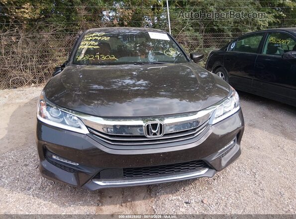 1HGCR2F66GA147472 2016 HONDA ACCORD Black Vista del cuadro de instrumentos