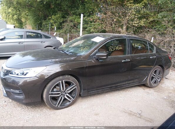1HGCR2F66GA147472 2016 HONDA ACCORD Black Vista interior de 360 grados