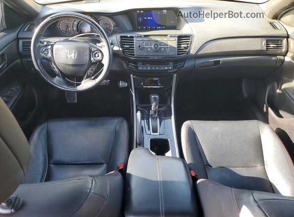 1HGCR2F68GA136702 2016 HONDA ACCORD Черный Вид панели приборов