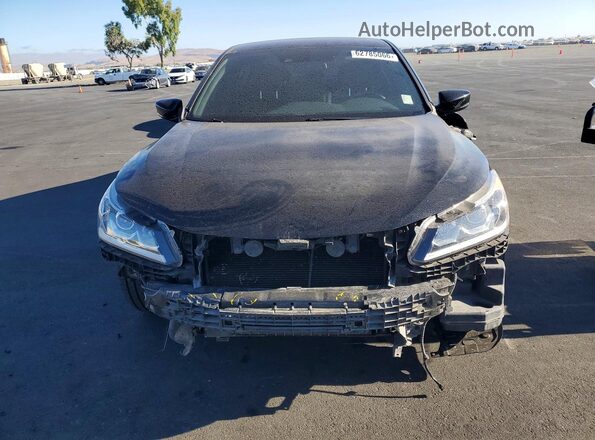 1HGCR2F68GA136702 2016 HONDA ACCORD Черный Вид спереди