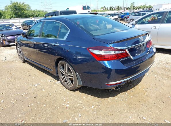 1HGCR2F68HA243976 2017 HONDA ACCORD Dark Blue Rear left
