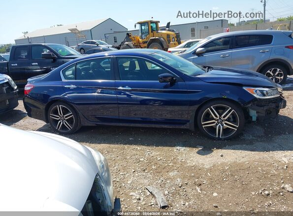 1HGCR2F68HA243976 2017 HONDA ACCORD Dark Blue Rear interior view