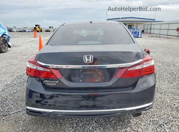 1HGCR2F70GA172327 2016 HONDA ACCORD Black უკანა ხედი