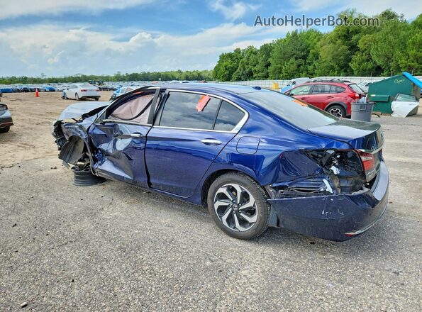 1HGCR2F71GA024784 2016 HONDA ACCORD Blue Հետևի ձախ
