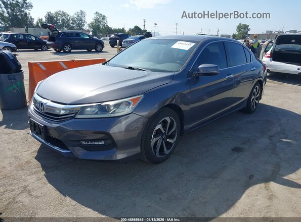 1HGCR2F71GA038684 2016 HONDA ACCORD Gray Przód lewy