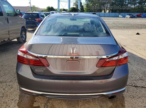 1HGCR2F72GA210401 2016 HONDA ACCORD Gray Հետևի տեսք