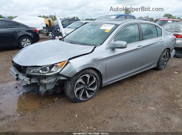 1HGCR2F72HA099611 2017 HONDA ACCORD Silver Front left