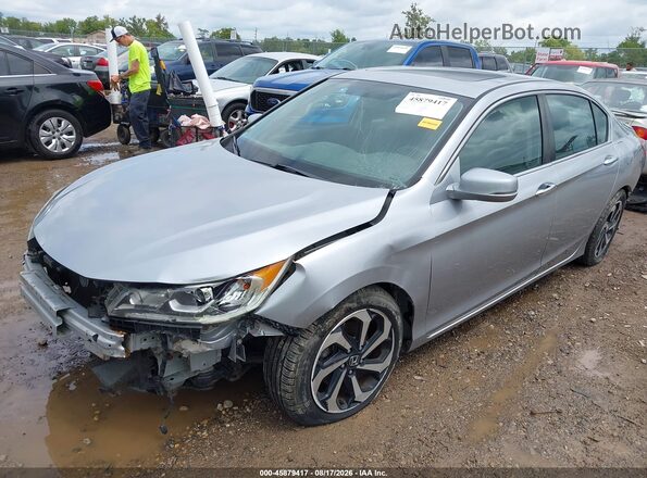 1HGCR2F72HA099611 2017 HONDA ACCORD Silver Front view