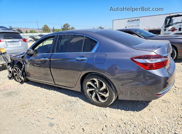 1HGCR2F73GA135577 2016 HONDA ACCORD Charcoal Задня ліва чверть