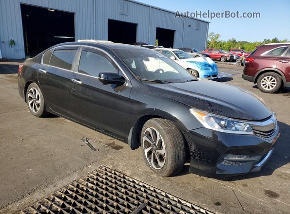 1HGCR2F74GA025296 2016 HONDA ACCORD Black Передня права чверть