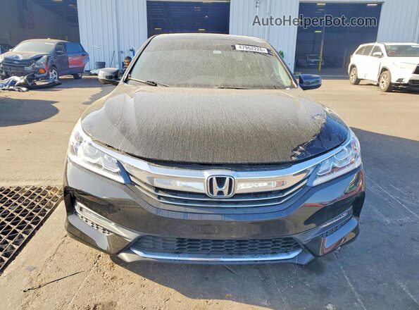 1HGCR2F74GA025296 2016 HONDA ACCORD Black Вид спереду