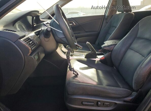 1HGCR2F74GA025296 2016 HONDA ACCORD Black Вид салону спереду
