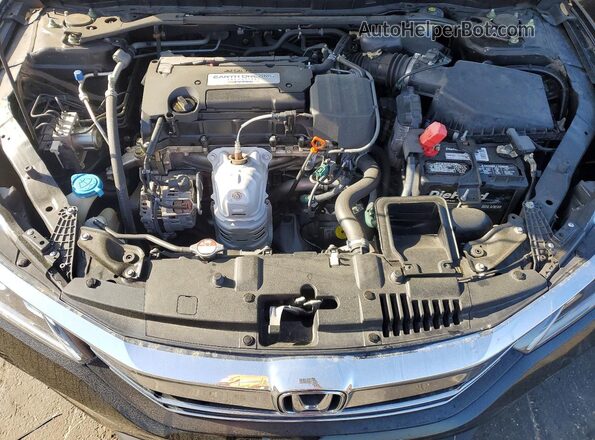 1HGCR2F74GA025296 2016 HONDA ACCORD Black Вид задньої частини салону