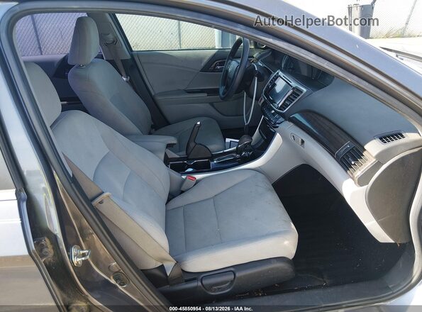 1HGCR2F74HA013666 2017 HONDA ACCORD Gray Front interior view